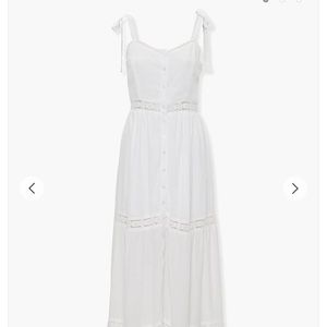 Forever 21 Crochet Trim Maxi Dress NWT